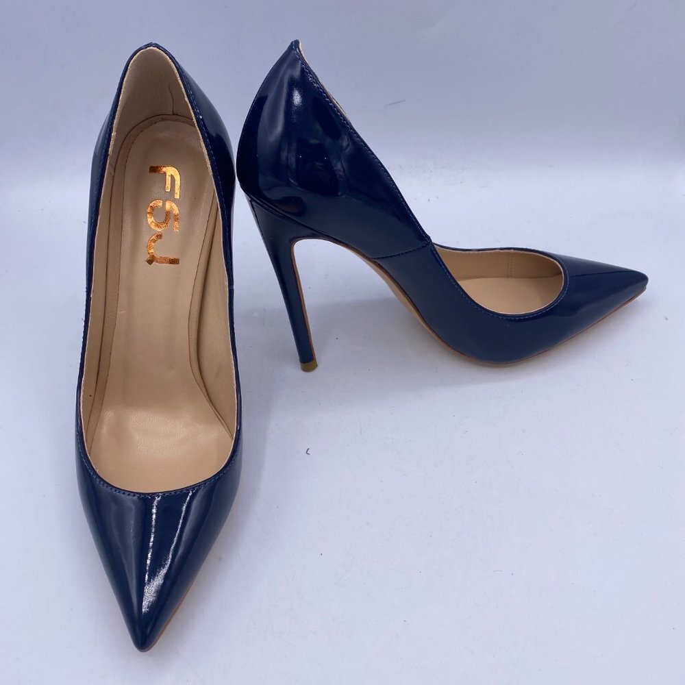 Elegant Blue Stiletto Heels - Picture 4 of 11